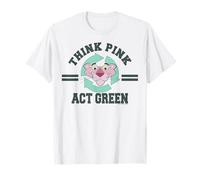 Logo vert de la panthère rose Think Pink Act T-Shirt