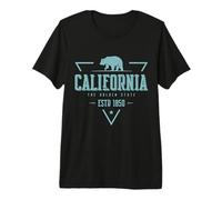 Logo Vintage California The Golden State T-Shirt Haut de Gamme