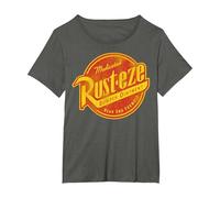 Logo vintage délavé Rusteze de Disney Pixar Cars T-Shirt, Femme Grandes tailles, Asphalte, 3X