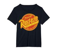 Logo vintage délavé Rusteze de Disney Pixar Cars T-Shirt, Femme Grandes tailles, Noir, 3X