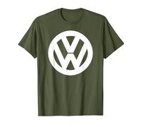 Logo Volkswagen Classique Blanc VW T-Shirt, Homme, Olive, S
