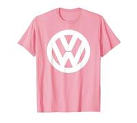 Logo Volkswagen Classique Blanc VW T-Shirt, Homme, Rose, L