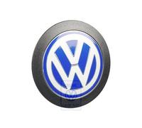 Logo VW en couleur bleu et blanc de cache moteur plastique pour VW Golf 4 Bora Caddy 2 Lupo Passat B5 Polo 6N et Transporter T4 (1995-2005)