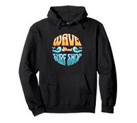 Logo Wave Street Surf Shop Beach Vibe Sweat à Capuche