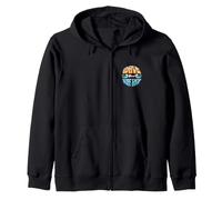 Logo Wave Street Surf Shop Beach Vibe Sweat à Capuche