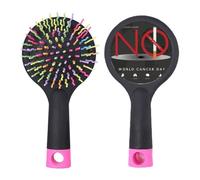 Logo World Cancer Day No Smoking Salon Brosse à cheveux démêlante Base coussin