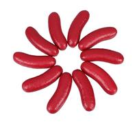 LOGOFUN Lot de 10 accessoires de saucisses artificielles creuses réalistes pour photos de nourriture, décorations de fête