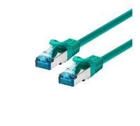 LOGON PROFESSIONAL - Câble de brassage SF/UTP CAT5E 0,3 mètre - Blindé, vert - Conforme EIA/TIA 568 - 100 MHz