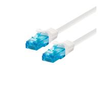 LOGON PROFESSIONAL Câble de raccordement Patch U/UTP CAT5E 25 mètres blanc - 4 paires torsadées 100 Ohms, 2 x RJ45
