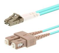 LOGON PROFESSIONAL Câble Fibre Optique Patch LC/SC Multimode OM3 50/125, 5 mètres, 10 Gbps, Modèle AL5LCSC05I/3I
