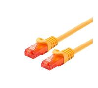 LOGON PROFESSIONAL Câble réseau Ethernet RJ45 CAT6 U/UTP 25 mètres jaune - Câble patch pour connexion réseau professionnelle