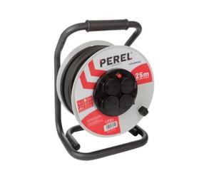 LOGON TOOL120 câble électrique Noir 25 m Prise d'alimentation type E - Cables électriques (25 m, Male connector / Female connector, Prise d'alimentation type E, H07RN-F, Noir)