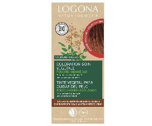 Logona Coloration-soin rouge acajou 100g