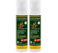 LOGONA Huile d'argan bio pour les cheveux croisés et résistants, 75 ml (Lot de 2)
