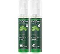 Logona Natural Cosmetics Heat Protection Spray Organic Aloe for Styling All Hair Types Effective Protection Formula, Heat Protection Complex, Vegan, 150 ml (Lot de 2)