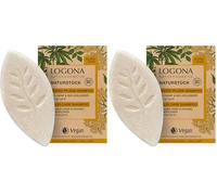 LOGONA Naturkosmetik Shampoing solide pour plus de brillance et des cheveux naturellement sains, shampooing bar avec formule végétalienne à base de chanvre bio et de sureau bio, comme savon pour les