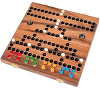 LOGOPLAY Blocus pour 2 à 4 joueurs avec fermeture en métal - Plateau de jeu 26 x 27 cm pliable