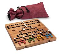 LOGOPLAY Blocus pour 2 à 4 joueurs avec sac en tissu - Plateau de jeu 26 x 27 cm pliable