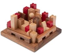 LOGOPLAY Château Puzzle 3D - Jeu de réflexion; d'énigmes; de Patience; de logique en Bois avec de Nombreuses Variantes de Jeu
