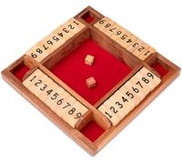 LOGOPLAY Jackpot pour 4 joueurs - Boîte de jeu 22 x 22 cm - Shut The Box