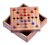 LOGOPLAY Mühle Jeu de stratégie en bois Taille S