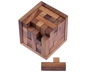 LOGOPLAY Packcube 125 - Puzzle 3D - Jeu de Réflexion, d'Énigmes et de Patience - Logique dans Un Cadre en Bois