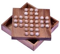 LOGOPLAY Solitaire | Jeu de Réflexion, d'Énigmes et de Patience | Logique en Bois Avec Boules Multicolores