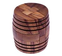 LOGOPLAY Tonneau - Puzzle 3D - Jeu de Réflexion - Casse-tête - Jeu de Patience - Jeu Logique en Bois