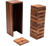 LOGOPLAY Tour oscillante - GR. L - Hauteur 26 cm - Condo - Tour en Bois - Jeu d'adresse - Jeu de société en Bois