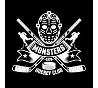logos de hockey masques de gardien de but Stickers muraux en vinyle 54.6x62.3cm Culture du tatouage Blanc