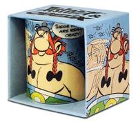 LOGOSHIRT - Astérix et Obélix mug de café - Toc Toc Toc - Astérix le Gaulois mug à thé - multicolore - présenté dans un coffret