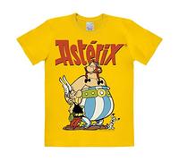 Logoshirt® Astérix Le Gaulois I Astérix et Obélix I T-Shirt imprimé I Femme & Homme I Manches Courtes I Jaune (041) I Design Original sous Licence I Taille L