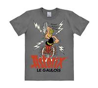 Logoshirt® Asterix Le Gaulois I Potion Magique I T-Shirt imprimé I Femme & Homme I Manches Courtes I Gris I Design Original sous Licence I Taille L