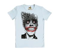 LOGOSHIRT® Batman I Joker I Bats I T-Shirt imprimé I Femme & Homme I Manches Courtes I Bleu I Design Original sous Licence I Taille XL