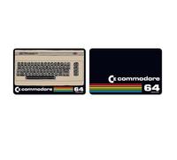 Logoshirt®️ Commodore I C64 I Soixante Quatre I Planche à déjeuner I Planche à découper I 23x14cm I Ensemble de 2 I Lavable au Lave-Vaisselle & Résistant à la Chaleur I Design Original sous Licence