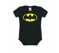 Logoshirt® DC Comics I Batman I Logo I Body pour bébé I Manches Courtes I Noir I Design Original sous Licence I Taille 7-12 Mois