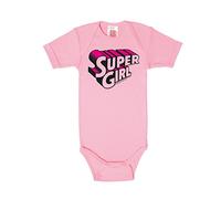 Logoshirt® DC Comics I Supergirl I Logo I Gigoteuse I Body pour bébé I Fille & Garçon I Manches Courtes I Rose I Design Original sous Licence I Taille 0-2 Mois