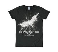 Logoshirt® DC I Batman I Dark Knight Rises I T-Shirt imprimé Femme & Homme I Noir I Design Original sous Licence I Taille XL