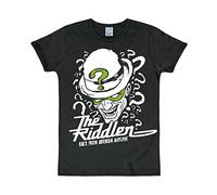 Logoshirt® DC I Batman I The Riddler I T-Shirt imprimé Femme & Homme I Noir I Design Original sous Licence I Taille XXL