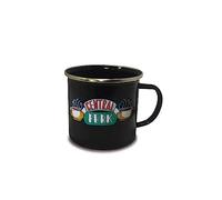 Logoshirt® Friends I Central Perk I Logo I Mug émaillé I Tasse rétro I avec Motif I ca. 400 ml I Design original sous licence
