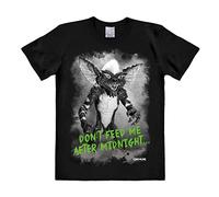 Logoshirt® Gremlins I Gizmo I Don't Feed Me After Midnight I T-Shirt imprimé I Femme & Homme I Manches Courtes I Noir I Design Original sous Licence I Taille XL