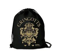Logoshirt® Harry Potter I Gringotts I Sac de gym I Cotton I Imprimé I AZO-free I Cordon de serrage I noir I Design sous licence