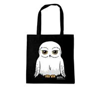 Logoshirt® Sac en coton imprimé Harry Potter Hibou Hedwig à longues poignées noir