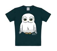 Logoshirt® Harry Potter I Hibou I Hedwige I T-Shirt imprimé I Enfant I Fille & Garçon I Manches Courtes I Noir I Design Original sous Licence I Taille 1-12 Ans