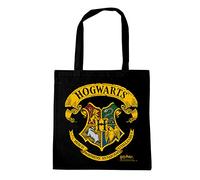 Logoshirt® Harry Potter I Hogwarts I Logo I Sac en coton I imprimé I avec longues poignées I noir I Design sous licence