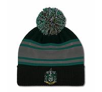 Logoshirt®️ Harry Potter I Slytherin I Logo I Bonnet Pompom I Femme & Homme I Brodé I Design Original sous Licence