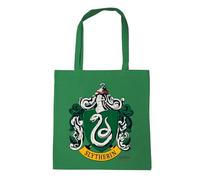 Logoshirt® Sac en coton Harry Potter I Logo Serpentard Sac en tissu I Sac en tissu imprimé vert I Sac en jute 100% coton I Sac en tissu à longues poignées I Design sous licence