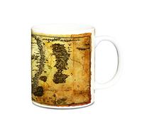 Logoshirt® Hobbit I Terre du milieu I Carte I Mug I Tasse à café I Porcelaine I 300 ml I Dans une boîte cadeau colorée I Design original sous licence