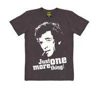 Logoshirt® Inspecteur Columbo I Just One More Thing I T-Shirt imprimé I Femme & Homme I Manches Courtes I Gris foncé I Design Original sous Licence I Taille M