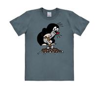 Logoshirt® La Petite Taupe I Taupek I Colline I T-Shirt imprimé I Femme & Homme I Manches Courtes I Bleu I Design Original sous Licence I Taille L